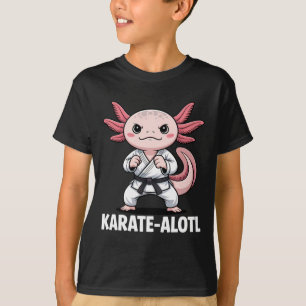 T-shirt Karate-alotl Axolotl Karate Lover Arts martiaux