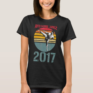 T-shirt Karate Awesome depuis 2017 5ème anniversaire 5 ans