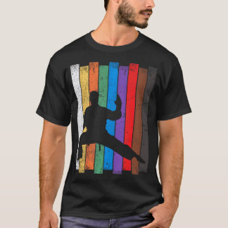 T-shirt Karate Bel Karate Silhouette Arts martiaux