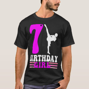 T-shirt Karate Birthday Kids 7Anniversaire Taekwondo