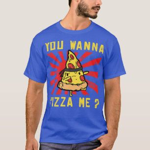 T-shirt Karate Black Belt Gi Uniforme You Wanna Pizza Me 