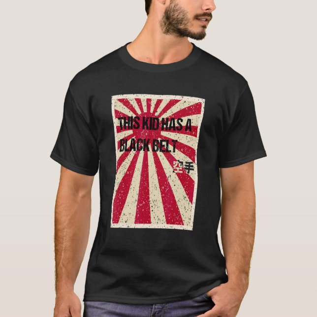 T-shirt Karate Black Belt Jeune Enfant (Devant)