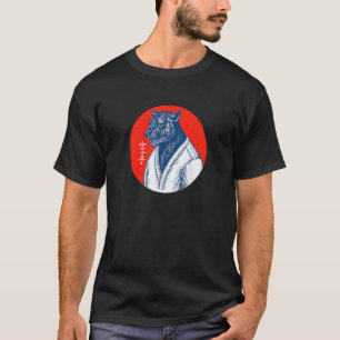 T-shirt Karate Black Panther - Esthétique de l'art japonai