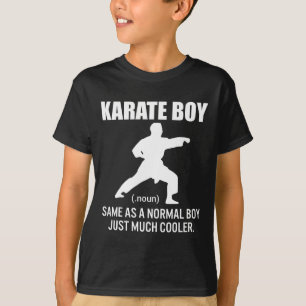 T-shirt Karate Boy Funny Définition Arts martiaux Cadeau