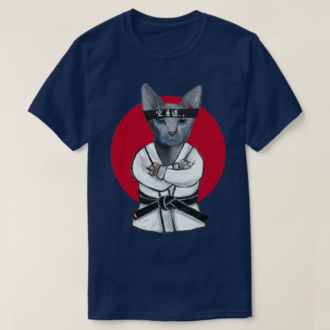 T-shirt Karate Cat (Design devant)