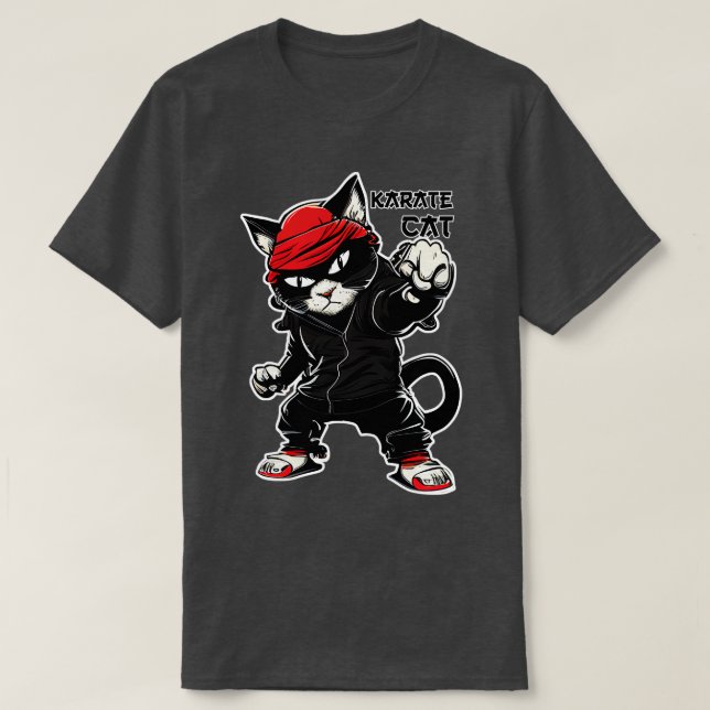T-shirt Karate Cat (Design devant)
