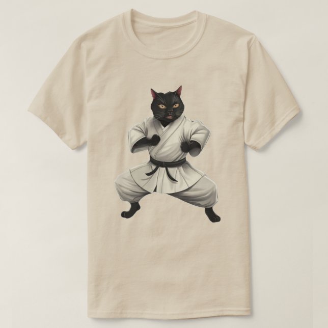 T-shirt Karate Cat (Design devant)