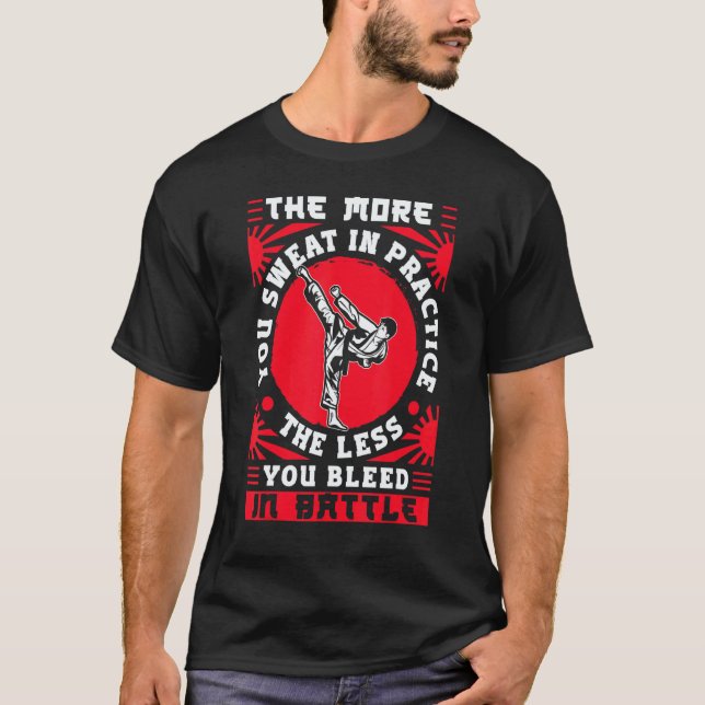 T-shirt Karate Ceinture Noire Gi Uniforme Plus Vous Transp (Devant)