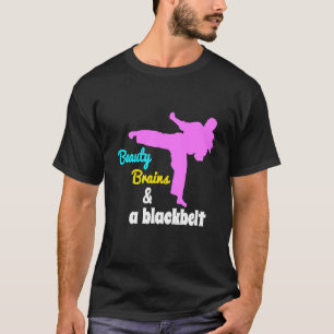 T-shirt Karate - Cerveaux De Beauté Et Ceinture Noire