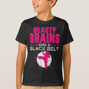 T-shirt Karate Chemise Beauté Cerveaux Et Ceinture Noire D
