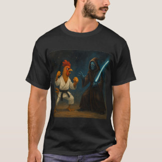 T-shirt Karate Chicken contre Alien Knight