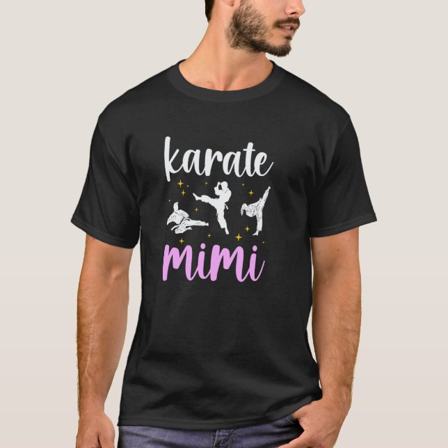 T-shirt Karate Classique Mimi Karate Fière Mimi Grand-mère (Devant)
