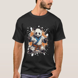 T-shirt Karaté Classique Panda Combattant Animal Judo