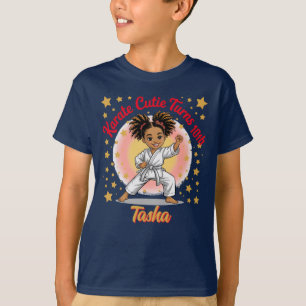 T-shirt Karate Cutie Anniversaire Fête de Fille Art Martia