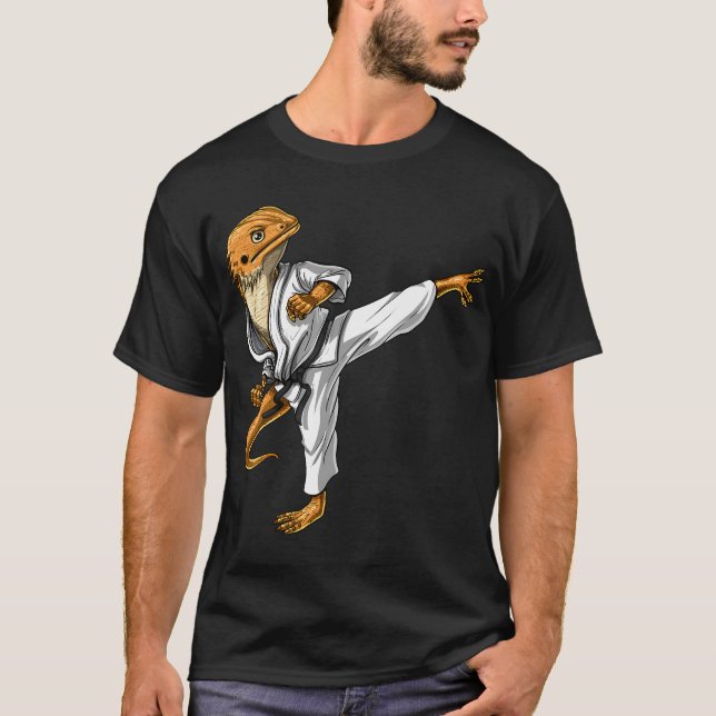 T-shirt Karate de Dragon Barbu (Devant)