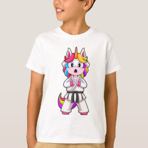 T-shirt Karate de licorne Arts martiaux