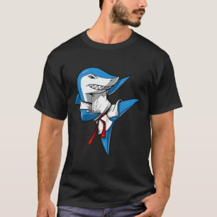 T-shirt Karate de requin Arts martiaux Kickboxing Jiu-jits