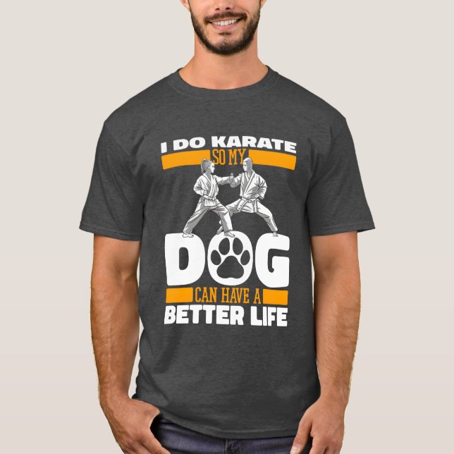 T-shirt Karate Dog amis amis (Devant)