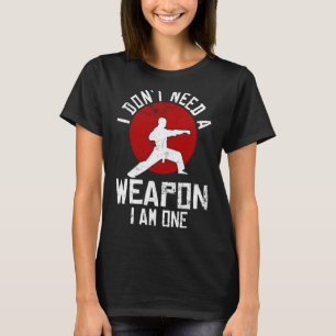 T-shirt Karaté Drôle Hommes Femmes Karate Ceinture Noire M