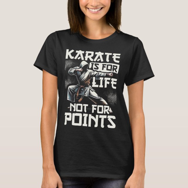 T-shirt Karaté Drôle Pour Hommes Judo - Karate Est La Vie  (Devant)