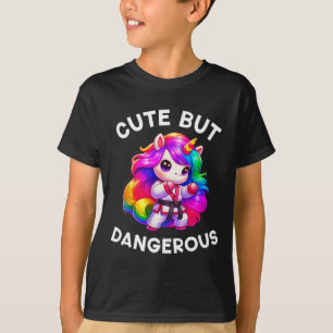 T-shirt Karate drôle Unicorn mignonne mais dangereux Karat