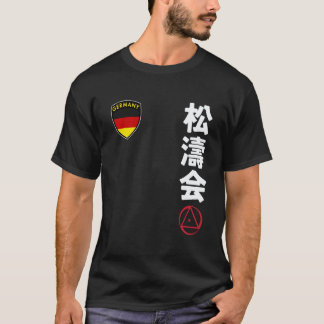 T-shirt Karate en équipe classique Shotokai Drapeau allema