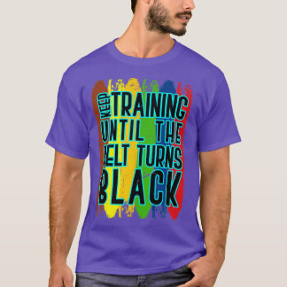 T-shirt Karate Fighter Black Belt Citation Karate