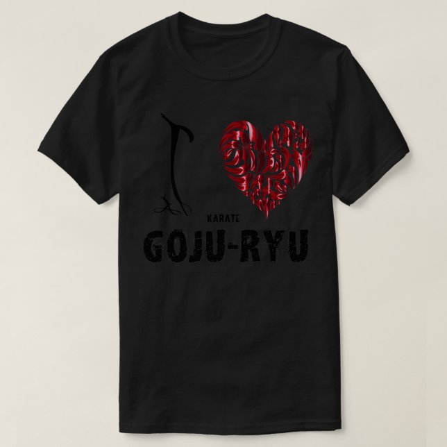 T-shirt Karate goju ryu J'aime (Design devant)