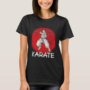T-shirt Karate Grunge Concevoir Un Homme En Style Anime Fa