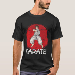 T-shirt Karate Grunge Concevoir Un Homme En Style Anime Fa