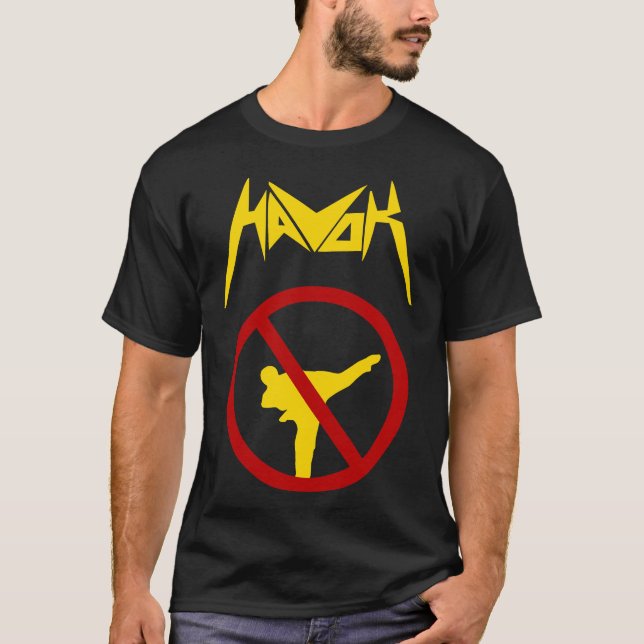T-shirt Karate - Havoy no karate in da pit t tee (Devant)
