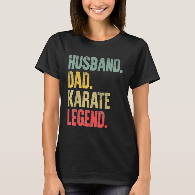T-shirt Karate - Hommes drôle Vintage cadeau mari papa Kar (Devant)