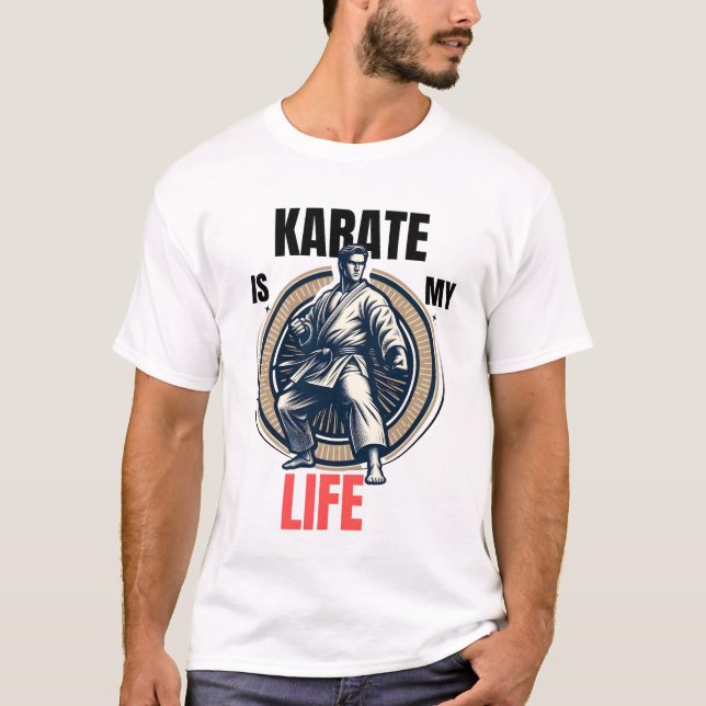 T-shirt Karate is My Life - Karate Design (Devant)