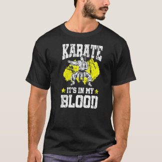 T-shirt Karate It's In My Blood Arts Martiaux Sports