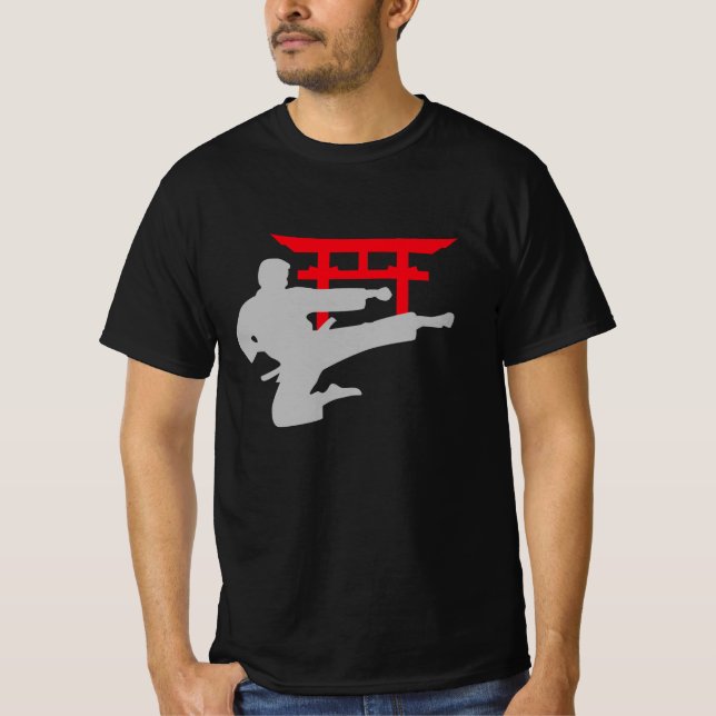 T-shirt Karate Kick Torii Gate (Devant)