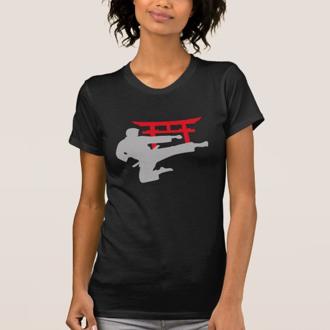 T-shirt Karate Kick Torii Gate (Devant)