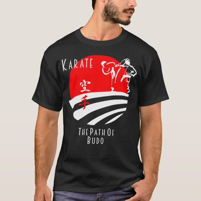 T-shirt Karate Le Chemin de Budo, Samurai Martial Arts (Devant)