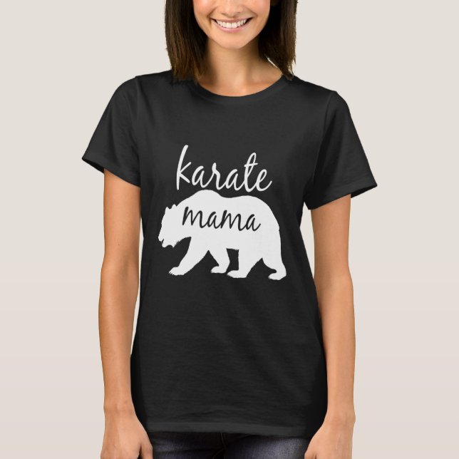 T-shirt Karate Maman T Shirt Cadeau Parfait Pour Maman Fem (Devant)