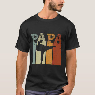 T-shirt Karate Martial Arts Vintage Papa Retro Art
