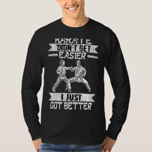 T-shirt Karate n'a pas été plus facile auto-défense ceintu