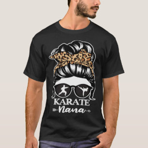 T-shirt Karate Nana Messy Bun Hair Karate Fighter Nana Le