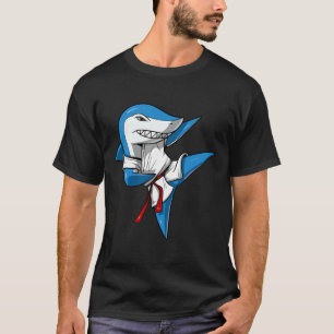 T-shirt Karate Ninja Shark arts martiaux kickboxing Jiu-ji