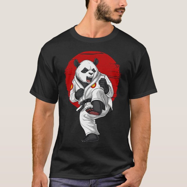 T-shirt Karate Ours Panda (Devant)