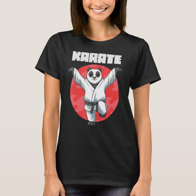 T-shirt Karate Panda Crane Kick 1 (Devant)