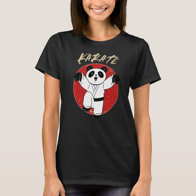 T-shirt Karate Panda - Garçons et filles Karate Panda Prem (Devant)