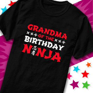 T-shirt Karate Party Enfants grand-mère de l'anniversaire 