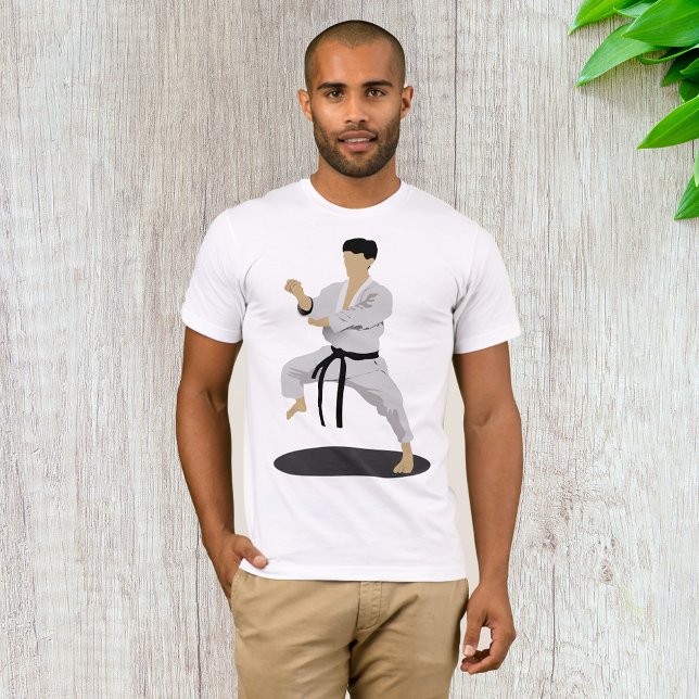 T-shirt Karate Pose Mens (Créateur téléchargé)