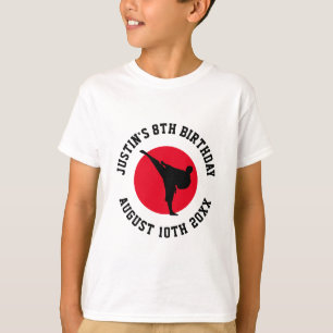 T-shirt karaté pour les arts martiaux Anniversaire