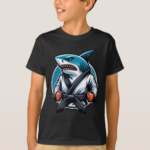 T-shirt Karate Shark avec ceinture noire