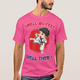 T-shirt Karate Shirt Pour Les Garçons Osent Mes Pieds Cade